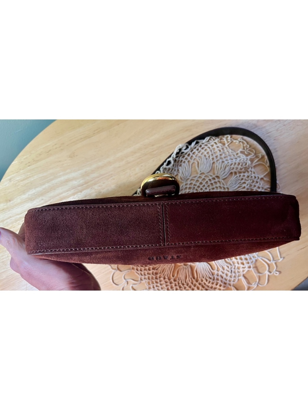 Staud Harlow Suede Shoulder Bag - Picture 6 of 9